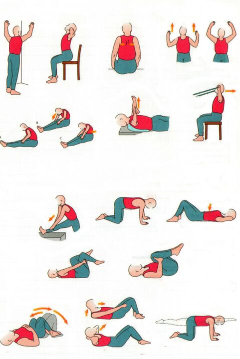 Media physical education for osteocondrosis