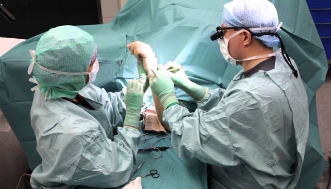surgical treatment of pain in finger joints