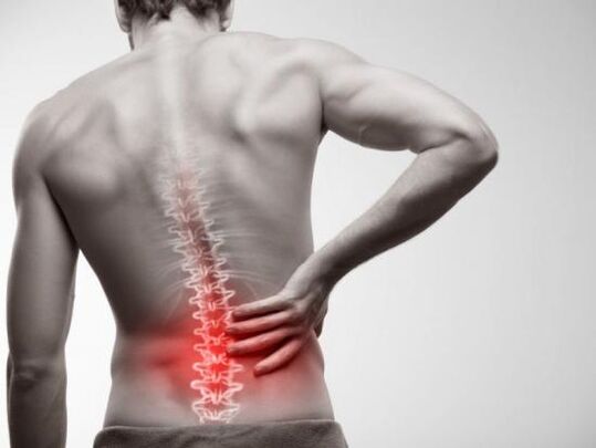 back pain in the lower back