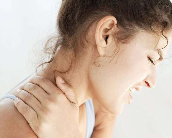 neck pain with osteochondrosis